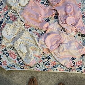 Adorable Pink and White Kids Matching Set